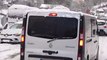 İstanbul'da etkili olan kar yağışında sürücüler zor anlar yaşadı