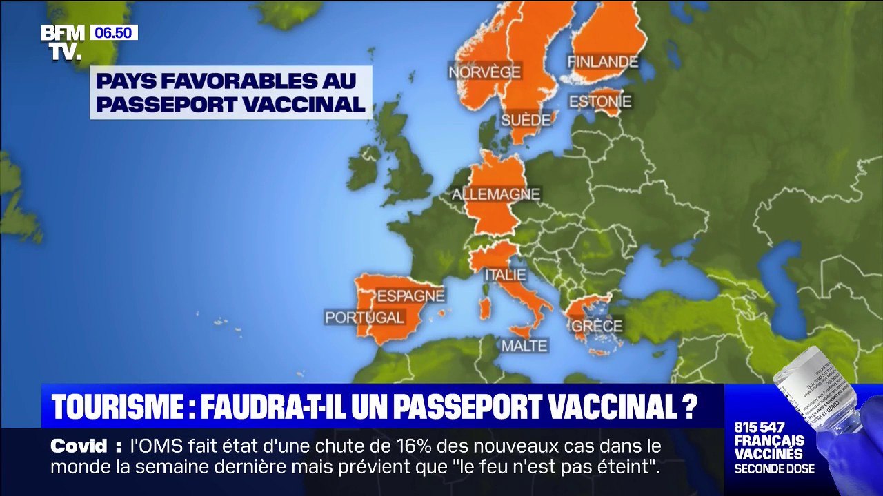 Passeport vaccinal: quels pays européens y sont déjà favorables ?