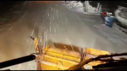 Düzce’de kar nedeniyle 95 köy yolu ulaşıma kapalı