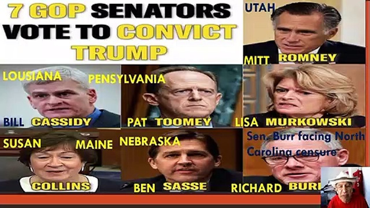 7人共和党上院議員トランプに反対票投-7 GOP Senators vote against Trump