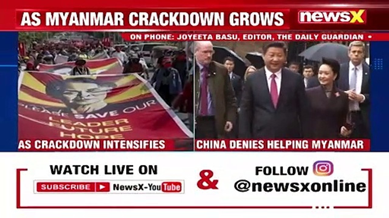 China Denies Helping Myanmar Myanmar Crackdown Intensifies NewsX