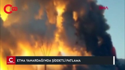 İtalya'da Etna Yanardağı patladı