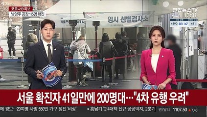 서울 확진자 41일 만에 200명대…"4차 대유행 우려"