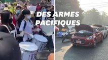 En Birmanie, de la musique et des fausses pannes de voitures pour lutter contre la junte