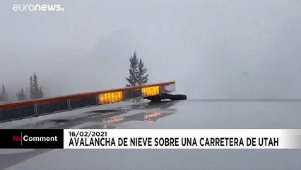 NO COMMENT | Una avalancha de nieve sepulta una carretera en Utah