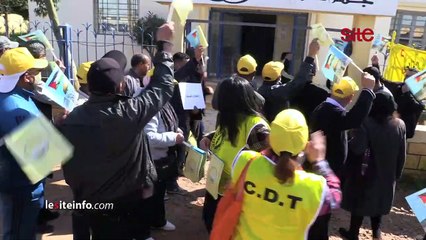 _موظفو جماعة الهراويين يخوضون وقفة احتجاجية تضامنا مع زميلتهم ضد تعسفات _مسؤول