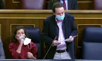 Pablo Iglesias, a García Egea: “Mire, a mí no me parece normal que Cifuentes se vaya de rositas y Pablo Hasél esté en la cárcel_