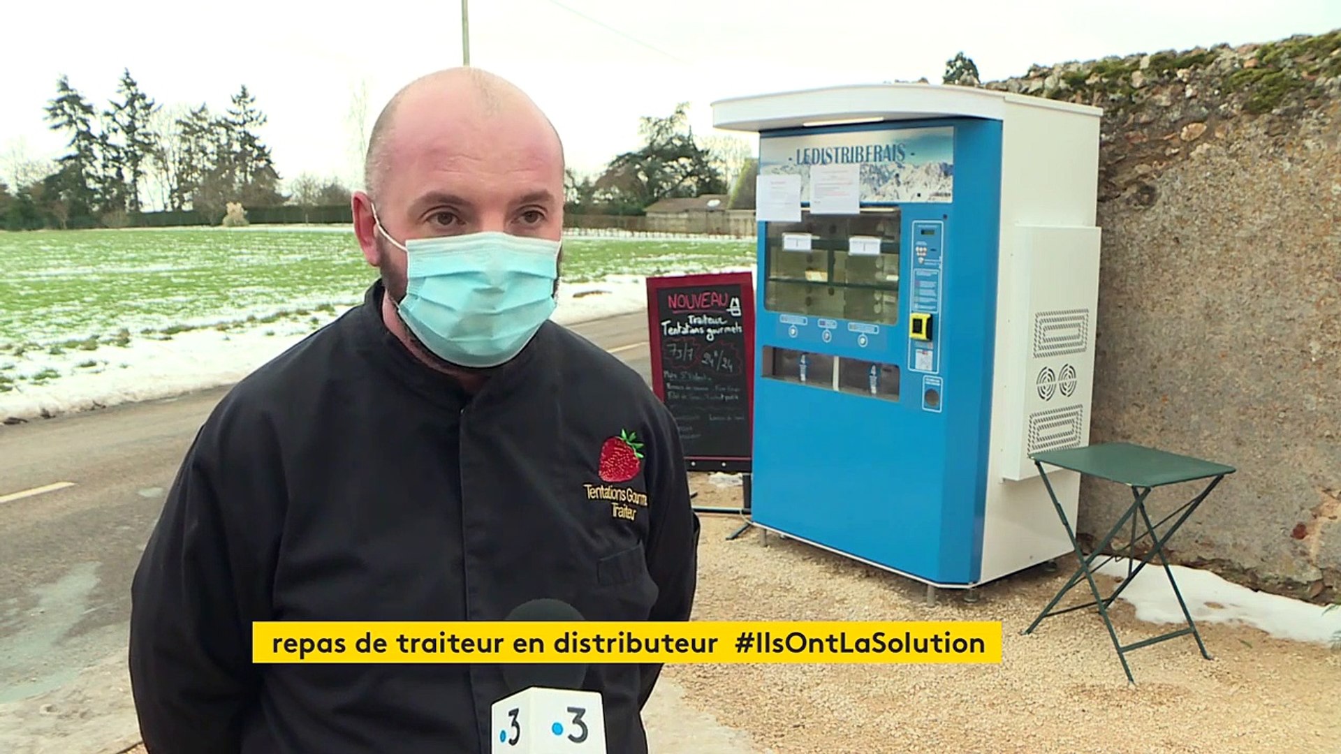 Un traiteur d'Eure-et-Loir lance avec succès un distributeur automatique de  plats cuisinés - Vidéo Dailymotion