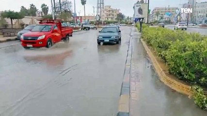 امطار غزيره علي كفر الشيخ الان