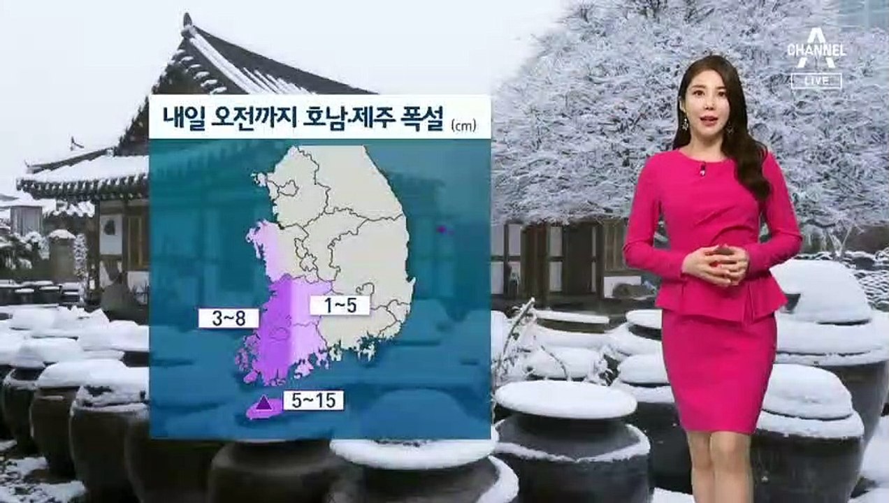 [날씨]내일 오전까지 호남·제주 폭설…강풍·강추위