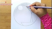 How to draw a girl with Butterfly in Moonlight for beginners -- Pencil sketch -- Art Video -