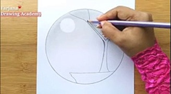 How to draw a girl with Butterfly in Moonlight for beginners Pencil sketch Art Video -