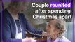 Heartwarming moment couple married for 54 years were reunited after spending first Christmas apart