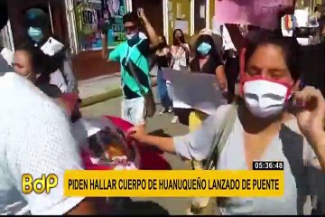 Huánuco: Piden hallar cuerpo de joven lanzado de puente en Colombia