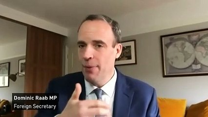 Dominic Raab has called for ceasefires to distribute vaccine