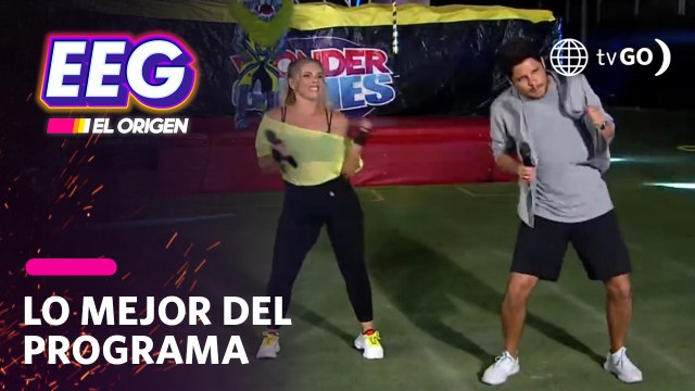 EEG El Origen: Johanna San Miguel y Gian Piero Díaz superaron reto de salto al vacío