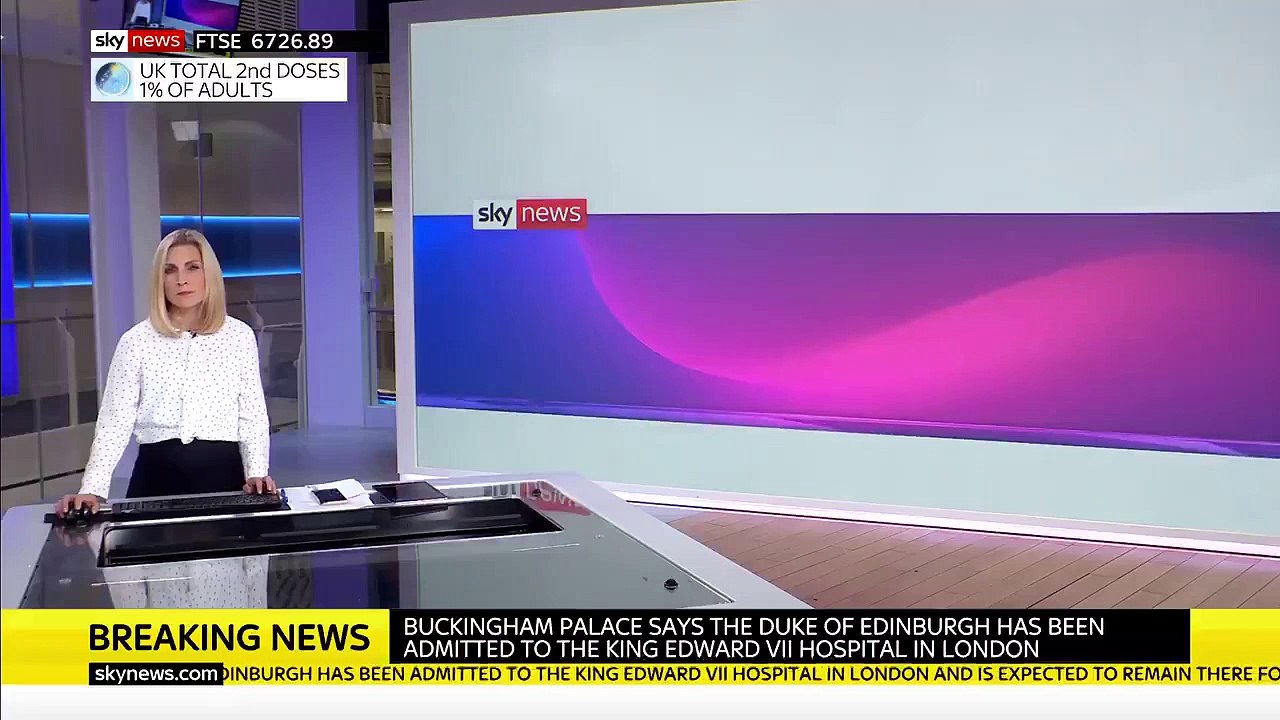 Royaume-Uni : Le prince Philip, époux de la reine Elizabeth II, a été hospitalisé "par précaution" après s'être senti mal, annonce le palais de Buckingham