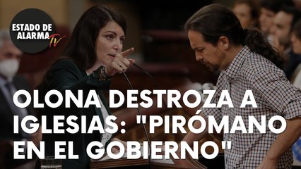 Olona destroza a Iglesias: “Un pirómano en el Gobierno”