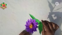 Paper flowers making/home decor/ paper crafts/ paper flower/ paper flower DIY/ paper flower craft ea