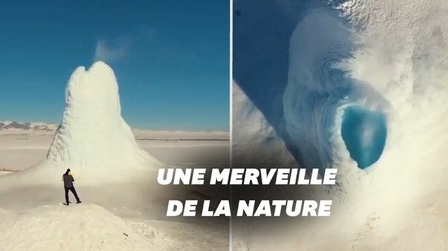 Un volcan de glace de 14 mètres a jailli au Kazakhstan