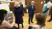 Prince Charles and Camilla visit Queen Elizabeth Hospital