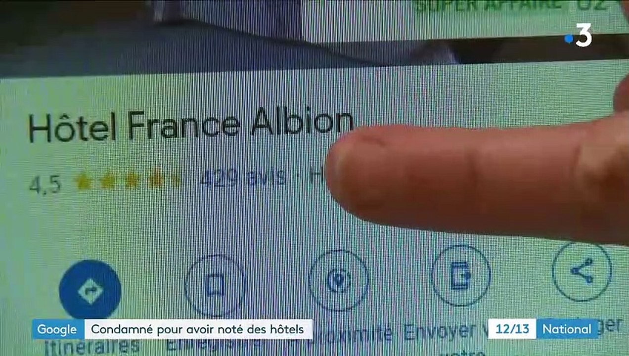 Hôtellerie : Google condamné pour sa notation par étoile des hôtels français