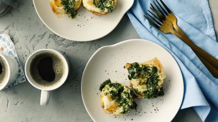 Breakfast Egg Cups with Parsley Gremolata and Mushrooms