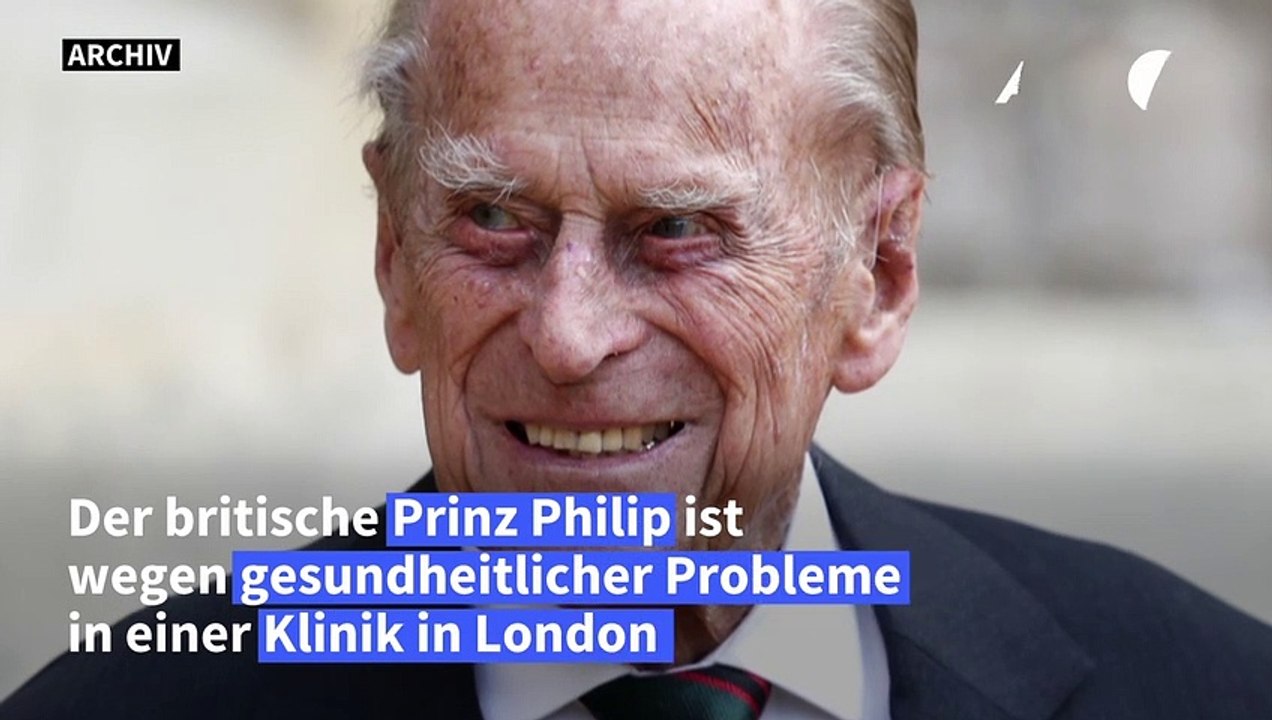 Britischer Prinz Philip im Krankenhaus
