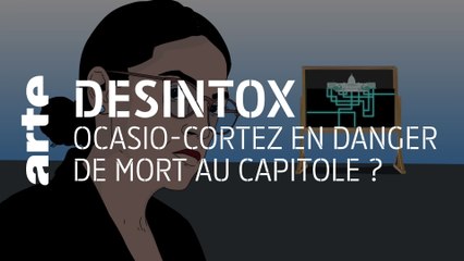 Ocasio-Cortez en danger de mort au Capitole ? | 17/02/2021 | Désintox | ARTE