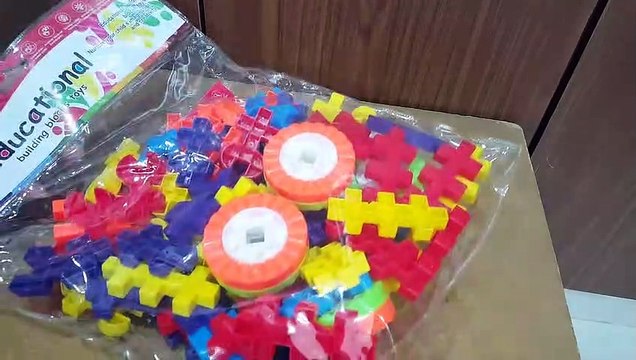 Unboxing and Review of jumbo building blocks bag for kids gift