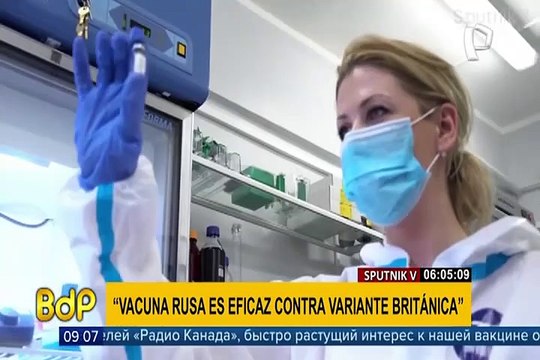 Vacuna rusa sería eficaz contra la variante británica del coronavirus