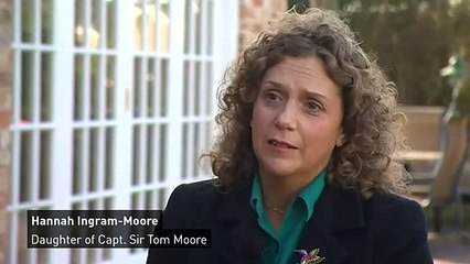 Captain Moore's daughter reveals online abuse