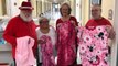 Santa and Mrs. Claus Deliver Handmade Blankets To Isolated Seniors in North Carolina