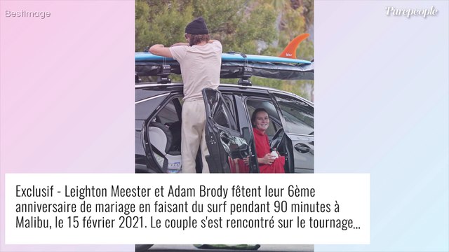 Leighton Meester et Adam Brody : Virée en eaux froides pour leur anniversaire