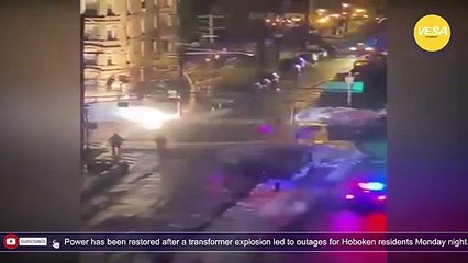 Transformer supplying power to Hoboken goes up in flames