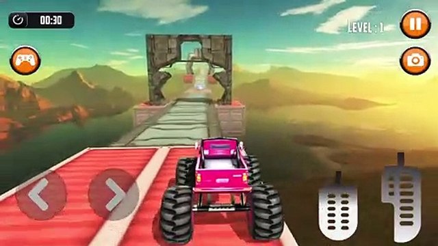 Ultimate Monster Truck 3D Stunt Racing Simulator - Impossible Car Driver Games Android GamePlay