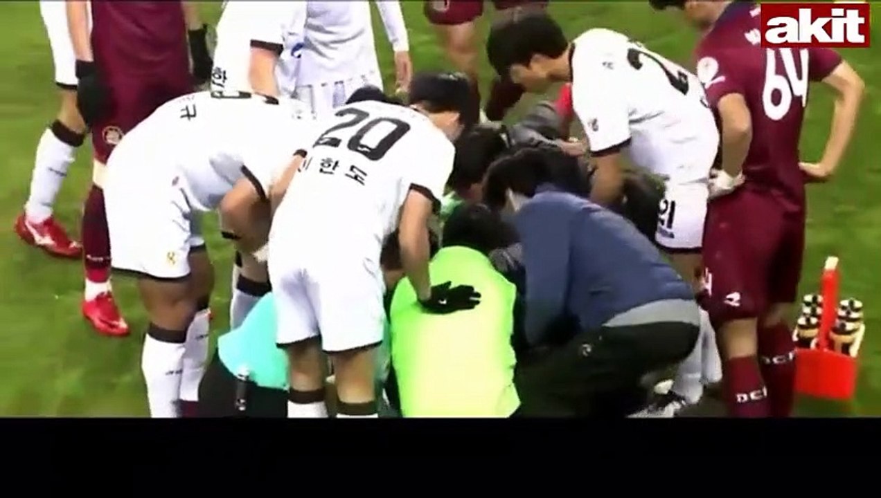 Futbol maçında korkunç görüntü!