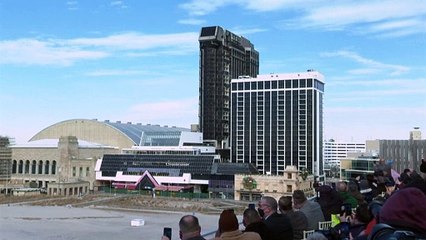 Demolido el Casino Trump Plaza, histórico hotel del expresidente estadounidense en Atlantic City