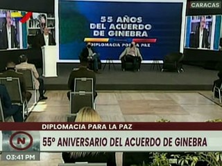 Pedro Calzadilla en Foro Diplomacia de Paz: 55° Aniversario del Acuerdo de Ginebra