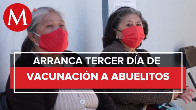 Inicia tercer día de vacunación anticovid para adultos mayores en CdMx
