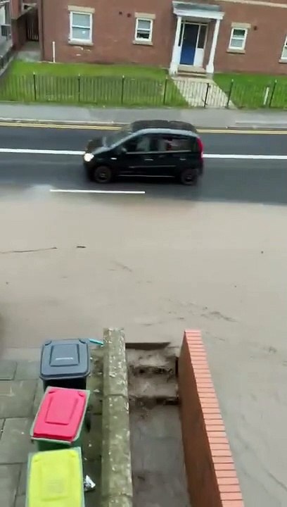 Heavy flooding and water supply disruption in Fishergate Hill