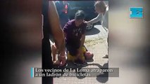 Los vecinos de La Loma atraparon  a un ladrón de bicicletas