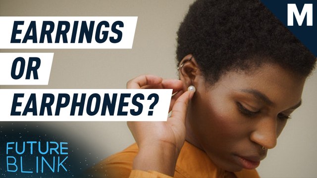 No one will know you're wearing earbuds with these audio earrings – Future Blink