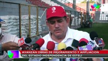 Avanzan obras de mejoramiento y ampliación del Estadio Independencia Estelí