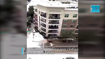 La tormenta de nieve que castiga  al estado de Texas