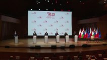 EU leaders from Czechia, Hungary, Poland, Slovakia and Charles Michel celebrate Visegrad anniversary