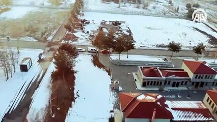 Kış şehri Erzurum beyaza büründü