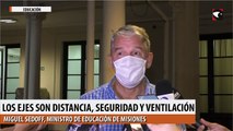 Los ejes son distancia, seguridad y ventilación