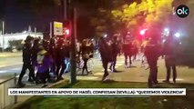 Los manifestantes en apoyo de Hasél en Sevilla confiesan: 