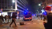 Tumultos e confrontos na Espanha